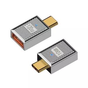 JA258 Coms 120W USB 3.1 PD 변환 젠더 / C타입 M to USB A타입 F / 10Gbps 고속전송 / 120W 6A 충전 지원