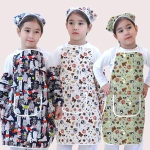 베베슈에뜨 유아 가벼운 방수 앞치마 두건 세트