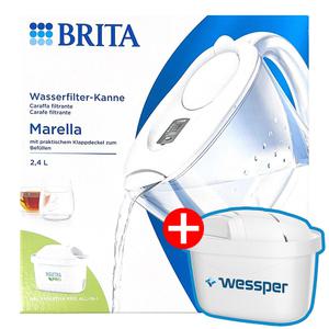 브리타 정수기 쿨 마렐라 2.4L 화이트 맥스트라PRO필터1개 + 웨스퍼 호환필터 1개