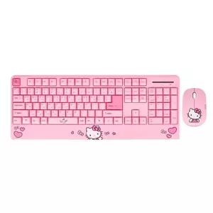 아트박스/산리오 헬로키티 팜레스트 무선 키보드 마우스 세트