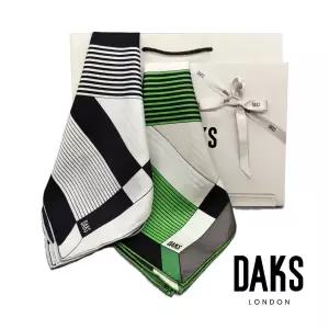 [롯데백화점]닥스 스트라이프패턴 실크미니스카프 FKO010O