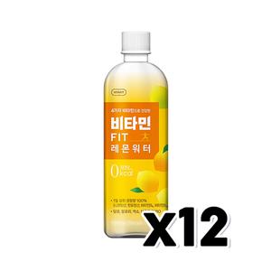 비타민핏 레몬워터 제로 페트음료 500ml x 12개