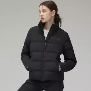 스케쳐스 여성 내추럴 웜 플리스 헝가리 화이트 다운 자켓(블랙)