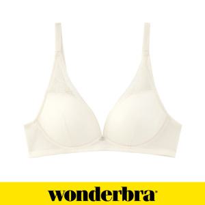 [Wonderbra]원더브라  노와이어 클래식 레이스 브라 라이트크림