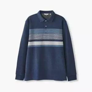 [하프클럽/에스티코]블럭패턴 카라티셔츠 (네이비) DGTVA02CTN