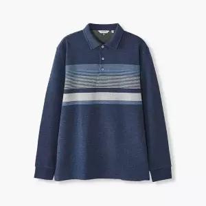 [하프클럽/에스티코]블럭패턴 카라티셔츠 (네이비) DGTVA02CTN