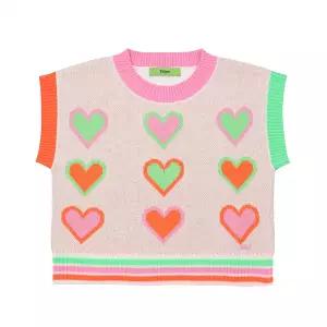 [롯데백화점]티파니 멀티 하트 니트조끼(T41KCW011)