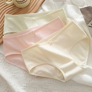 주니어 베이직 면스판 코튼 팬티 3종 세트 여학생 성장기 속옷