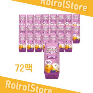 파스퇴르 유기농주스 배도라지 125ml 72팩