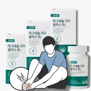 3통/마그네슘 350 플러스 비타민 B6 고함량 마그네슘