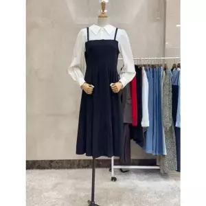 [NS홈쇼핑][쿠바이투] 25봄 셔츠 배색 원피스/블랙 T51WOP01AX[35041931]