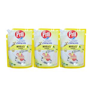 프릴 시크릿 오브 베이킹소다 주방세제 퓨어레몬 리필 1L x3개