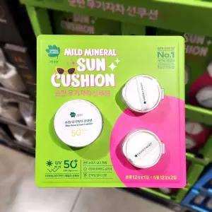 코스트코 GREEN FINGER 그린핑거 순한 무기자차 선쿠션 본품12g x 1개 + 리필12g x 2개