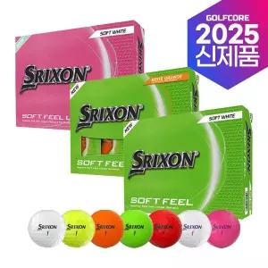 [25년신상]스릭슨 SRIXON SOFT FEEL 소프트필 7종칼라 2피스 골프볼-12알