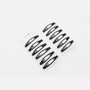 검정색 얇은똑딱핀 12개입세트 헤어고정앞머리핀 실핀집게