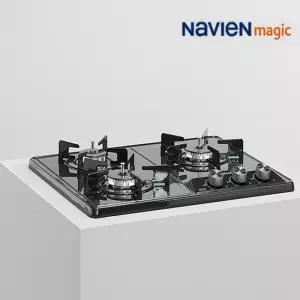 나비엔매직 3구 빌트인 가스레인지 매립형 가스쿡탑 GRB-7003 타공 560x430~440 건전지식