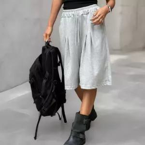 여자 여름 트레이닝 핀턱버뮤다 남자 5부 반바지