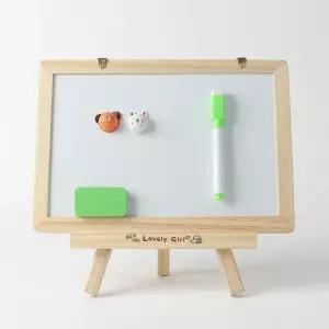 미니메모판 팬시 칠판세트 양면 화이트보드 원목 (WFHJLK9)