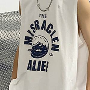 여름 프린팅 헬스 민소매티 남성 나시 캐주얼 데일리 스트릿 힙 트렌디 꾸안꾸 스트릿룩 기본템