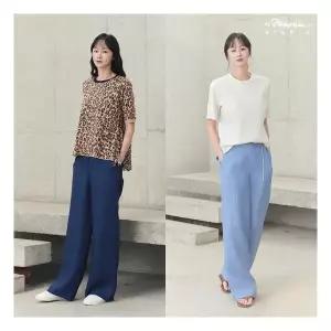 3.1 필립림 스튜디오 25SS 프렌치 린넨100 BLUE 팬츠 807194