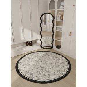 모던아메리카노 원형 서재 후프 침실 카펫 화장패드 융단 적풍 침대 셀_거실 러그 옷장