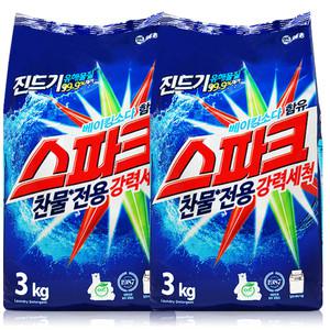 애경산업 스파크 세탁세제 리필 3kg 2개
