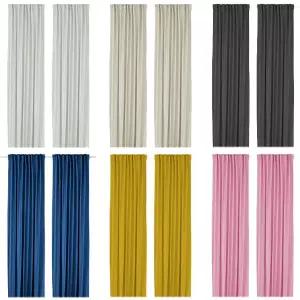이케아 GINSTMOTT 인스트모트 커튼한쌍 145x250cm/반투명커튼/거실커튼/창문커튼/블라인드