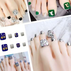 무광 매트 붙이는 페디팁 인조발톱 셀프패디