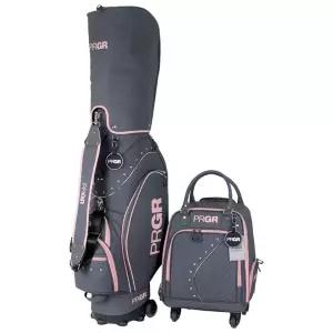 [PRGR] 프로기아 프리미엄 골프 캐디백 + 보스턴백 세트