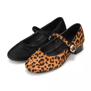 [BABARA][본사운영] 바바라 트렌디 소가죽 메리제인 여성 플랫 3cm_BBI535