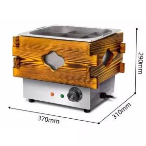 어묵기계 포장마차 오뎅 탕기 꽂이 가열 테이블 워머 단일 실린더 9칸