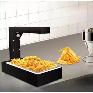 튀김 워머기 감자 스텐 히팅 보온 조명 조리기 바스켓 620형(블랙)