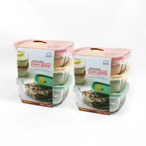 [너만아는잡화점]락앤락 오븐글라스 햇쌀밥용기 320ml 3개세트 x 2개