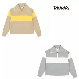 볼빅 골프 여성 보더 윙카라 티셔츠 VLTSN801_US