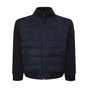 헤지스 남성 25FW [시즌오프]네이비 메이페어 폭스 스웨이드 하이브리드 점퍼 HZJU5D435N2