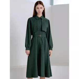 [하프클럽/레코브](레코브) 벨트트렌치 원피스(LC61C9OP565B)