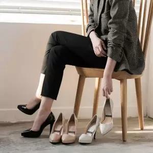 국내제작 에나멜 뾰족코 가보시 펌프스힐 구두 킬힐Y-WE145FA