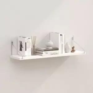 공간데코벽선반 60x195cm) 화이트)무타공우드선반 벽선반 인테리어선반 원목벽선반