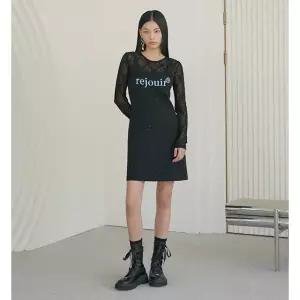 레터링 포인트 스팽글 믹스 니트원피스 ER1KO160