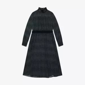 [NS홈쇼핑][SI]스모크 밴딩 벨벳 배색 원피스(SHL2166XOO)[35523362]