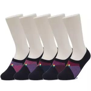 [아놀드파마]아놀드파마 5켤레 미끄럼방지 벗겨짐최소화 여성용 면덧신 입체다이아 SL003