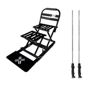 얼음 썰매 등받이 1인용 자동차 눈썰매 스케이트 등반 쟁기 좌식 나이프 눈 아이스 빙판