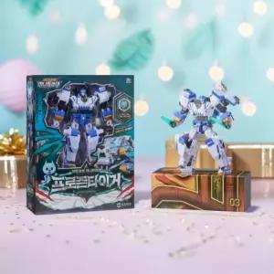 미니특공대 프로즌타이거 변신로봇 전사 캐릭터 렉스카이저 합체 로보트 3단변신 역할놀이