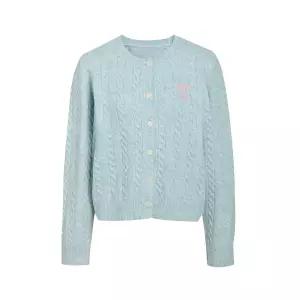 [롯데백화점]제이제이지고트 리본자수 꽈배기 가디건 GRAN1CD481