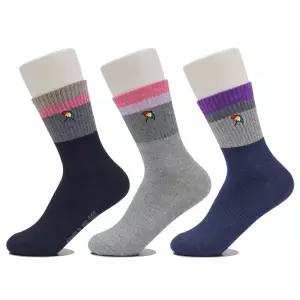 [아놀드파마]아놀드파마 뒤틀림방지 여자캐주얼양말 중목 3켤레 LSP002 여성캐주얼양말