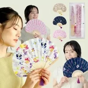 일본 접이식 부채 부채집 선물 세트 휴대용 손부채