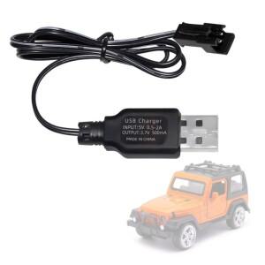 18650 및 14500 배터리용 J6PA 휴대용 3.7V 500mAh USB 충전 케이블