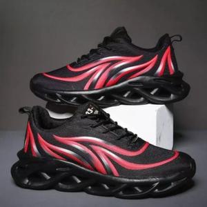 남자운동화이월상품 빨간 캐주얼 메쉬 통기성 신발 남성 러닝 트레이너