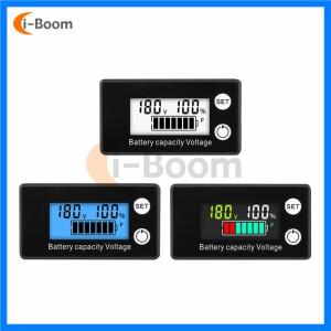 12V 24V 48V 72V 납 산성 리튬 배터리 용량 표시기 DC 8V-100V 리튬 이온 LiFe PO4 자동차 오토바이 전압계