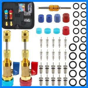 R134a 밸브 코어 리무버 설치기 자동차 에어컨 빠른 고압 수리 도구 냉동 밸브 코어 A/C 캡